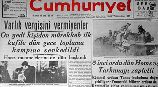 Hamit Erdem: Varlık Vergisi (1942) ya da Sermayenin Türklere Nakli